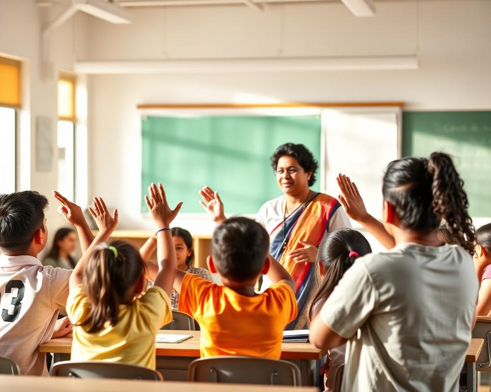 A classroom at AL Falah